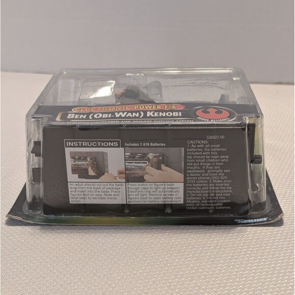 Kenner Star Wars Power of the Force Electronic Power F/X Darth Vader Kenobi New - Picture 9 of 12